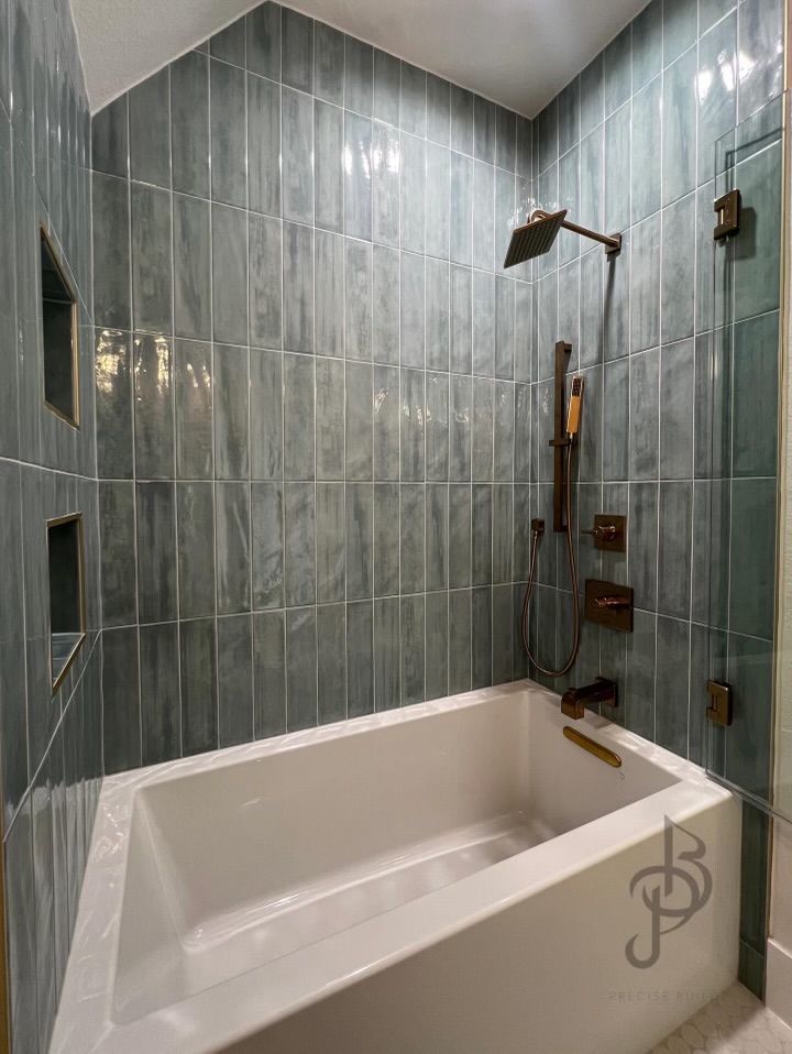 Luxury glass walk-in shower